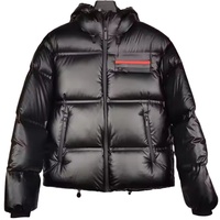 Veste d'hiver pour homme, fabriquée en usine, tendance, en duvet, à capuche, matelassée, respirante, coupe décontractée