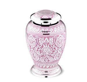 Pink Jali Cremation <b>Urn</b> for Human <b>Ashes</b> Funeral Handcrafted <b>Urn</b> for Adult <b>Ashes</b> Handmade <b>Urns</b> for Human or <b>Pet</b> <b>Ashes</b> - Product Image 3