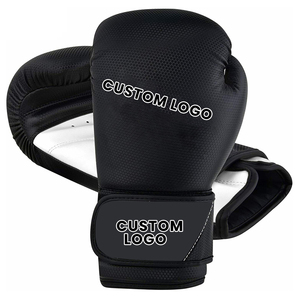 Venta al por mayor profesionales logotipos personalizados 12oz 14oz PU cuero ecológico de alta calidad guantes de boxeo gemelos entrenamiento MMA - Product Image 1