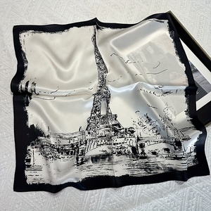 Custom Printed <b>Silk</b> Bandanas Wholesale Luxury <b>Square</b> <b>Scarf</b> Neckwear Bulk for Fashion Market - Product Image 6