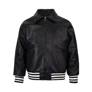 Nuevas chaquetas de cuero PU Vintage personalizadas de alta calidad para exteriores populares Vintage para hombres - Product Image 1