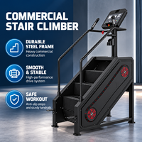 BN Appareil de fitness commercial à faible bruit, vitesse réglable, main courante sécurisée, simulateur d'escalade pour entraînement en salle de sport