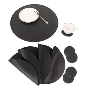 Tapis de table en cuir unique pour table à manger, sous-verre en bois pour la décoration intérieure, sous-verre de cuisine, échantillon gratuit de qualité supérieure - Product Image 5