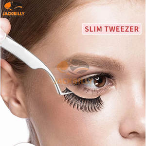 Pince à épiler pour extensions de cils de qualité supérieure, à pointe fine, en acier inoxydable, personnalisable, pour usage professionnel – Nouveauté très demandée - Product Image 2