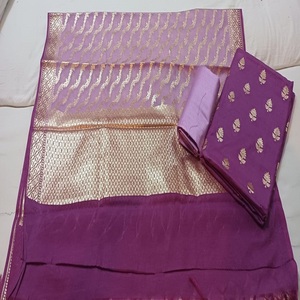 Elégant costume traditionnel indien en coton Chanderi Salwar Kameez pour les mariages d'été Mélange parfait de confort et de style - Product Image 1