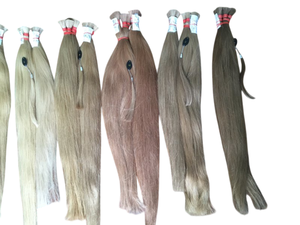 Extensions de cheveux humains Remy vietnamiens vierges blond clair de 100g de l'usine de qualité supérieure - Product Image 4