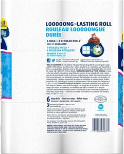 CharminUltra Soft Toilet <b>Paper</b>, Bath Tissue, Mega <b>Roll</b>, 6 Count - Product Image 2