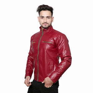 Chaquetas de Motero Casuales para Hombre, Nuevas Llegadas 2026, Cuello Alto, Piel de Oveja Original, Bolsillos, Chaqueta de Invierno para Hombre - Product Image 5