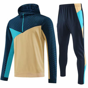 Vente en gros de survêtement de jogging de qualité supérieure respirant à manches longues 100% coton polyester survêtement d'entraînement pour hommes - Product Image 4