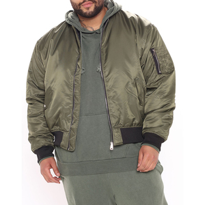 2025 Lightweight Men's Patchwork Canvas Bomber Jacket Stand Collar Waterproof Windproof Breathable Winter <b>Coat</b> OEM Service - Product Image 2