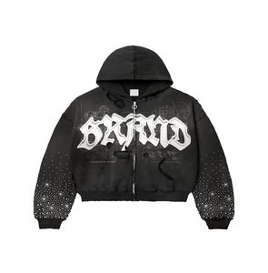 MOVATEXTILES hermoso diseño 2025 personalizado 100% algodón invierno sudadera peso pesado 3D Puff impresión sólido Streetwear Sudadera con capucha - Product Image 2