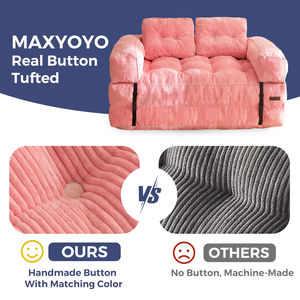 Most Trending Product Alibabaa Low Moq Custom KD Packing <b>Double</b> Chaise Sofa No Professional Installation Required - Product Image 5