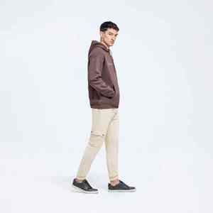 Sudaderas con capucha con logotipo estampado personalizado OEM, sudaderas con capucha ajustadas de peso pesado de lana gruesa en blanco, sudaderas con capucha para hombre - Product Image 4