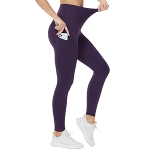 Leggings de yoga pour femmes de couleur unie, leggings de sport de fitness, leggings de yoga à taille haute, leggings de yoga pour femmes au design personnalisé - Product Image 4