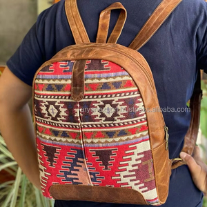 Mochila de Jacquard hecha a mano, estilo bohemio, escolar - Product Image 3