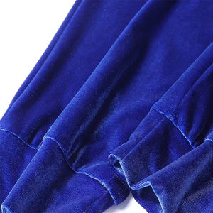 Sudadera con capucha de terciopelo para hombre de la mejor calidad, jersey de manga larga de Color azul, ropa de calle de talla grande, Sudadera con capucha para adulto - Product Image 5