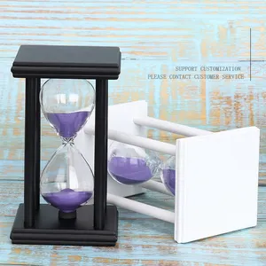 Unbreakable Big 10 Minute Home Decor Colored Decorative Custom Glass Sand Timer Hourglass