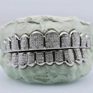 Pass Diamond Tester Princess Cut Diamond Personalizado Grillz Lujo Hiphop Gold Body Jewelry Iced Gift - Product Image 4