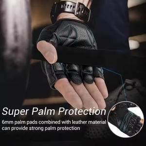 Venta al por mayor personalizado medio dedo deportes gimnasio guantes estilo caliente para hombres y mujeres antideslizante Fitness ciclismo guantes - Product Image 4