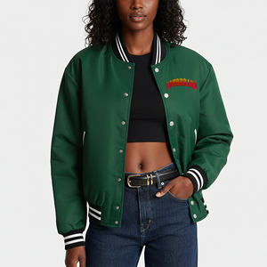 OEM/ODM Hip Hop Style Loose Fit Solid Color Heavyweight 100% <b>Wool</b> Waterproof <b>Quilted</b> Embroidery Camouflage Varsity Baseball - Product Image 1