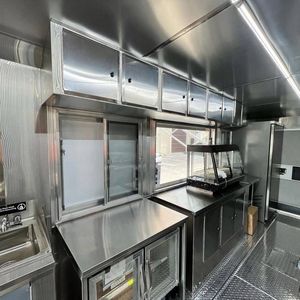 รถบรรทุกอาหารพร้อมครัวเต็มรูปแบบรถขายอาหารบาร์บีคิวพร้อมระเบียง - Product Image 3