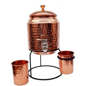 Enfriador de Agua Fría Portátil, 100% Cobre, Premium, Ecológico, para Camping, Picnic, Hogar, Hotel, Agua Potable Saludable - Product Image 1