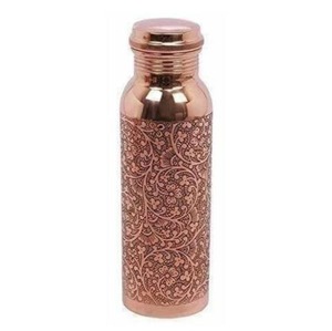 Botella de cobre puro con acabado liso en forma de curva para agua potable, uso en oficina y escuela, botella de cobre a prueba de fugas - Product Image 3