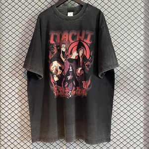 เสื้อยืดผ้าฝ้าย100% สีล้วนสำหรับผู้ชายซักได้ปรับแต่งได้ไซส์ใหญ่ซักได้แบบวินเทจ - Product Image 6