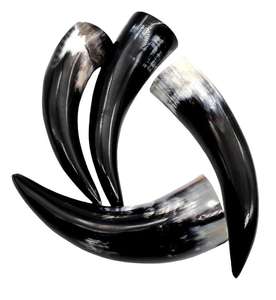 Viking haute qualité boeuf poli corne naturelle support de tir sculpté à la main lampe de sel Design d'amour élégant pour la bière artisanat naturel - Product Image 3