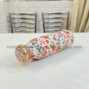 HHO CB1011 Botella de Cobre Puro de Alta Calidad de 1L con Acabado Mate, Minimalista, a Prueba de Fugas, con Revestimiento Anticorrosión, Forma Curva, Directa - Product Image 5