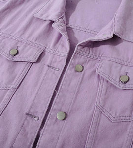 Chaquetas informales de alta calidad para mujer, ropa de calle de mezclilla transpirable, venta al por mayor, técnica de lavado de proveedores de Pakistán - Product Image 4