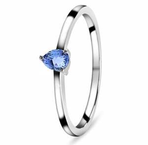 แหวนพลอย925ตัดรูปลูกแพร์เงินสเตอร์ลิงทันสมัยทันสมัยของขวัญสำหรับงานเลี้ยงดีไซน์ล่าสุด - Product Image 2