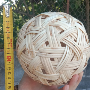 หวายทรงกลมตกแต่งตามธรรมชาติ \ ทำด้วยมือน้ำหนักเบาและทนทานต่อการใช้งานที่หลากหลาย - Product Image 3