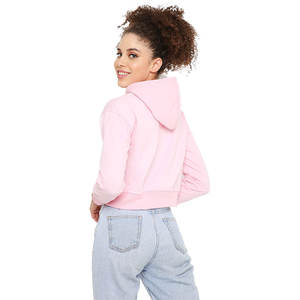 Recién llegado, Top corto de alta calidad, sudaderas con capucha para mujer, ropa de invierno de talla grande a la moda para exteriores con cuello con capucha - Product Image 5