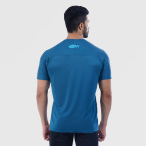 Camiseta deportiva para hombre, mangas transpirables y paneles de hombro, tejido elástico de punto suave, Ideal para deportes al aire libre - Product Image 2