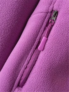 Pull-over décontracté respirant 100% coton Sweats à capuche de qualité supérieure pour femme Personnaliser Sweats à capuche à fermeture éclair à épaules tombantes - Product Image 6