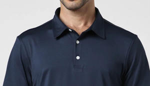 เสื้อโปโลแขนสั้นผู้ชายคุณภาพสูง แฟชั่นใหม่สไตล์ฤดูร้อน ผลิตจากผ้าถักที่ระบายอากาศได้ดี - Product Image 3