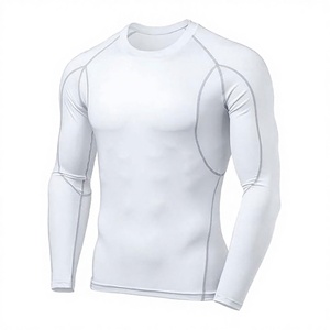 Rashguard personnalisé en sublimation 240GSM pour homme, manches longues, compression, haute qualité, spandex, pour entraînement MMA et BJJ - Product Image 1