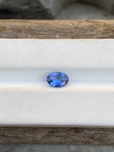 1.16ธรรมชาติที่สวยงามกะรัต Bio Color Tanzanite Loupe สะอาด1.16กะรัตพลอยหลวมสียอดเยี่ยมไม่อุ่นรูปไข่ตัดหิน - Product Image 5