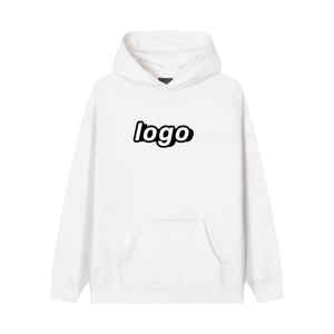 เสื้อฮู้ดสำหรับผู้ชายดีไซน์เนอร์ออกแบบได้ตามต้องการเสื้อมีฮู้ดยี่ห้อดังสีดำ - Product Image 4