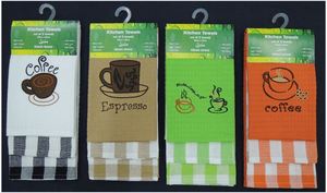 Embalaje personalizado al por mayor Toalla de cocina Diseño Tela Marca Regalo 100% algodón Logo bordado Fabricante a granel - Product Image 6