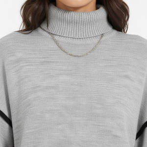 Breathable Women's Custom Anti-Pilling Vintage Winter Pullover Hoodie Wool Blend Casual Workout Sweatshirt <b>Tops</b> <b>Mock</b> <b>Neck</b> Collar - Product Image 6