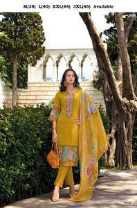 Juego Kurti de trabajo de hilo de algodón puro de último diseñador de Fab Zone - Product Image 5