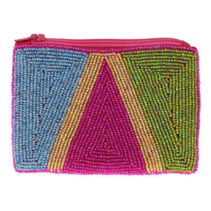 Monedero de Lentejuelas Bordado a Mano con Diseño de Loro, Monedero de Lentejuelas Variadas de la India, Monedero Hecho a Mano para Mujeres y Niñas - Product Image 3
