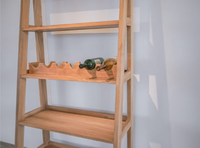Vitrina de Madera de Teca Sólida para Almacenamiento, Muebles Comerciales para Restaurantes, Hoteles, Villas, Resorts, Cafés, Hostelería, Venta al Por Mayor