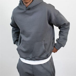 Sudadera con Capucha de Invierno para Hombre, de Poliéster/Algodón Grueso, con Bolsillo Personalizado, Corte Regular, de Alta Calidad, con Logotipo, Tinte Liso - Product Image 4