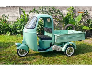 Tricycle cargo électrique vert à trois roues, véhicule utilitaire fermé, transport léger, usage commercial, 60V - Product Image 5