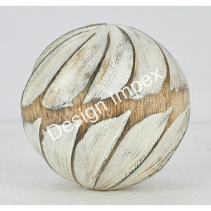 Suministro a granel de bolas de madera de calidad minimalista con logotipo personalizado, objeto decorativo de Navidad, bolas de madera para jardín, superventas - Product Image 4