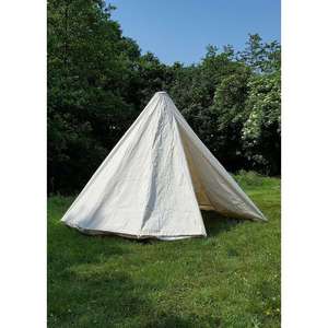 Portable Medieval <b>Tent</b> Cotton Fabric with Aluminum <b>Pole</b> Conical Design - Product Image 2