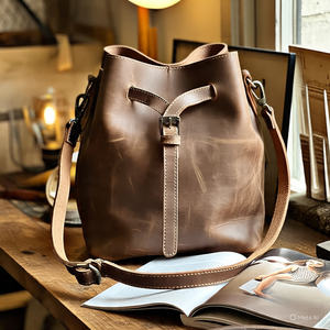 2025 New Design Modern Women <b>Handbag</b> Luxury Latest Style Women's Bucket <b>Handbags</b> Design Logo Women's Leather <b>Handbags</b> Best Price - Product Image 6